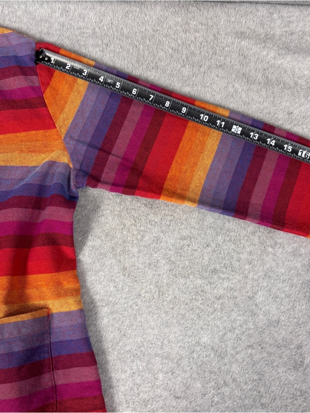 Coldwater Creek Size Small Cotton Linen Blend Striped Multicolor Women’s Jacket - Picture 13 of 14
